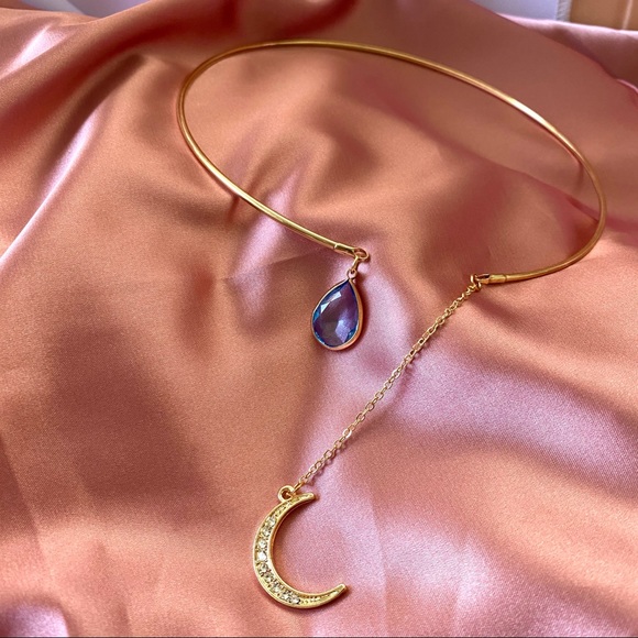 💕Last oneCrescent moon Open Choker Necklace - Picture 5 of 14